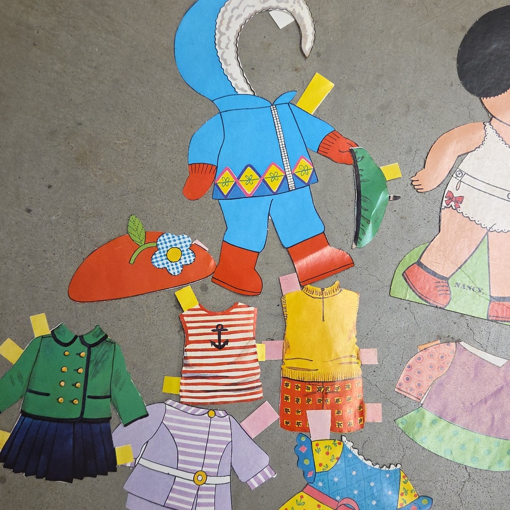 Vintage 1971 NANCY (Philomène) Paper Doll‎ Set (United Feature Syndicate) - Picture 4 of 8